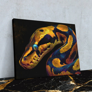 Python's Golden Coil - Luxury Wall Art