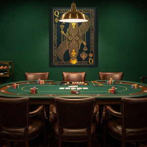 Queen Of Spades Egyptian Card — Queen Of Spades Egyptian Card Poker Room Green Port 406