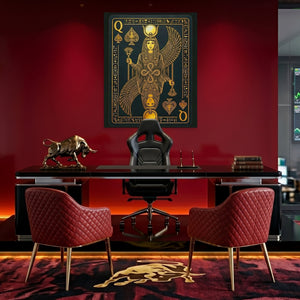 Queen Of Spades Egyptian Card — Queen Of Spades Egyptian Card Bull Trader Room Port 166