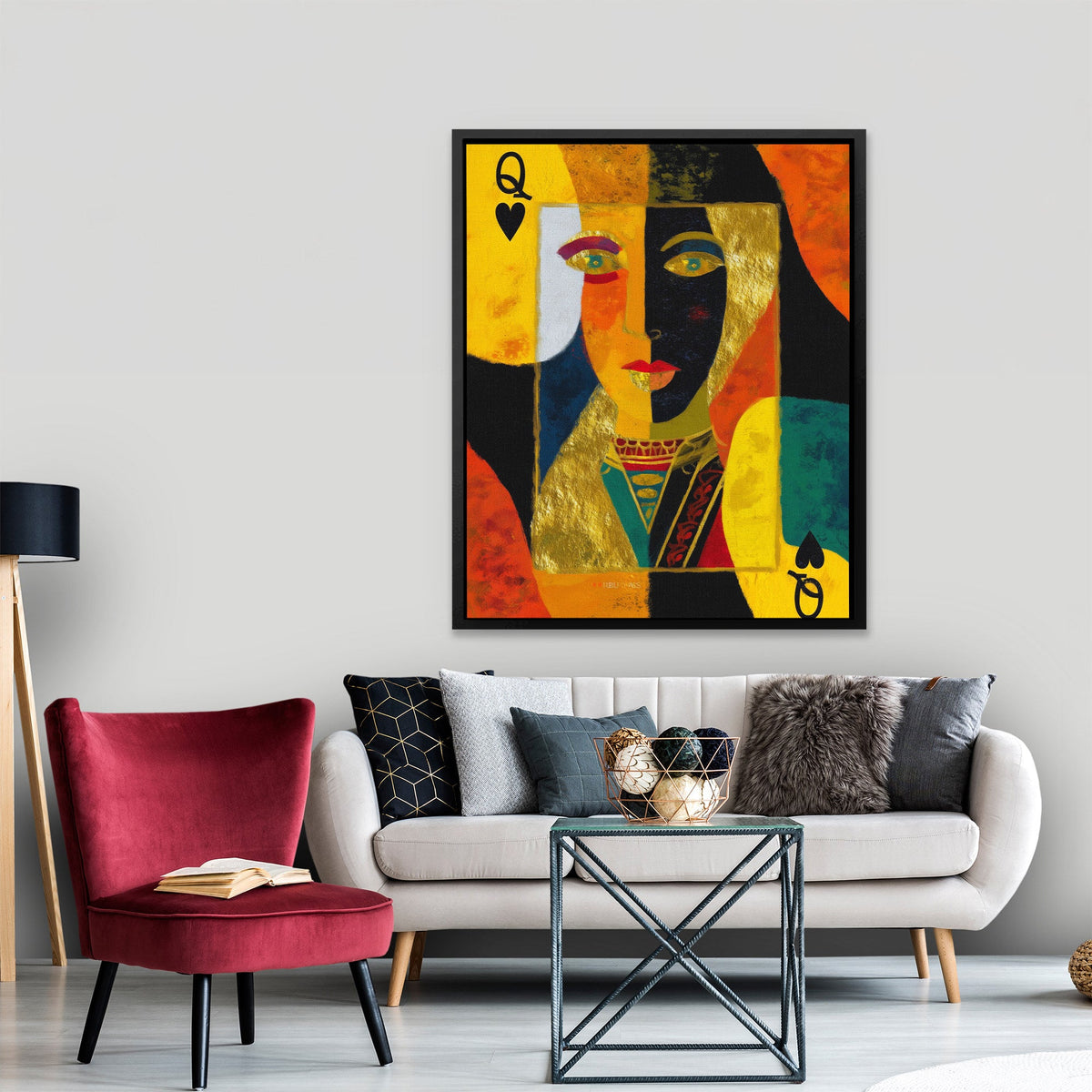 Queen's Spade Fragments - Luxury Wall Art