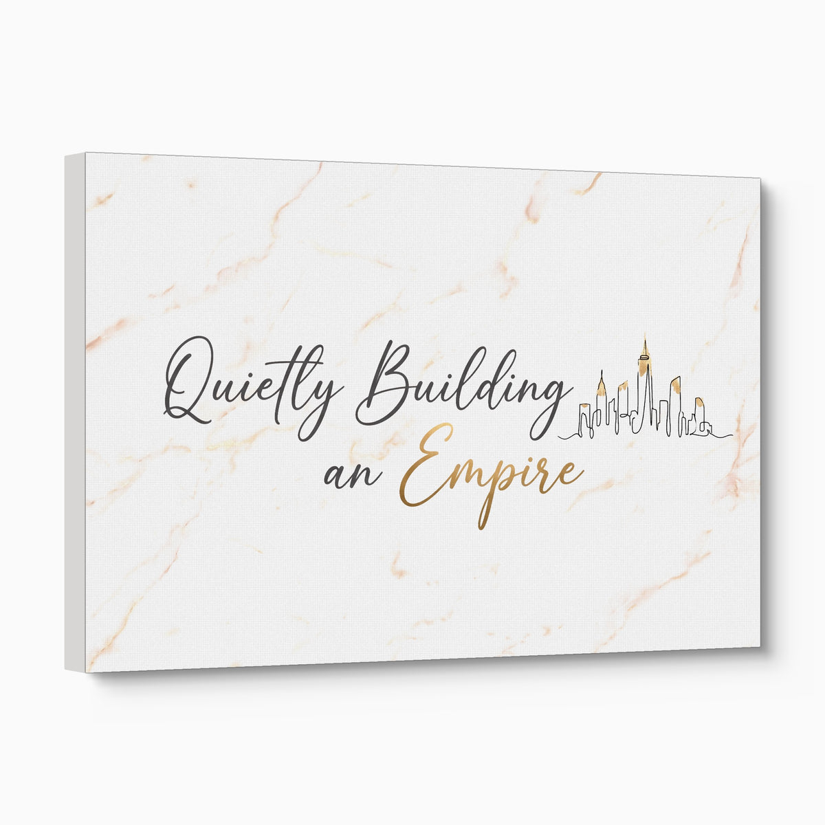 Quiet Empire Building — quiet empire building angled flush print
