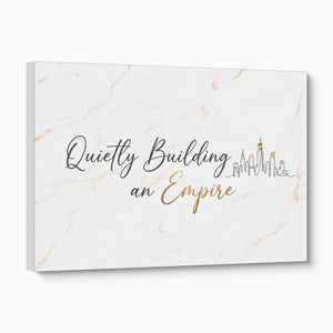 Quiet Empire Building — quiet empire building angled flush print