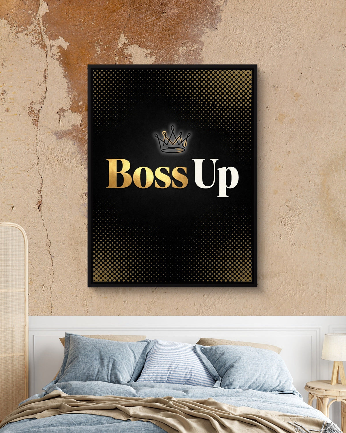 Quote Boss Up - Luxury Wall Art
