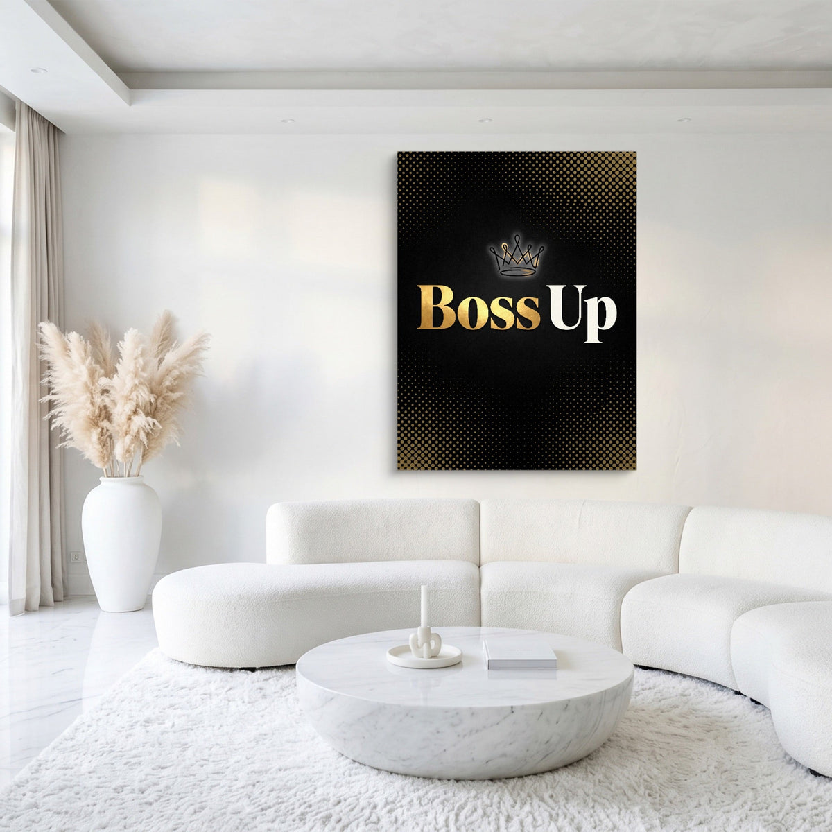 Quote Boss Up - Luxury Wall Art