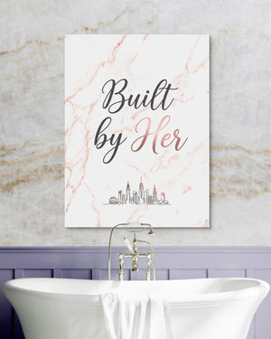 Quote Built By Her — quote built by her psd marble purple bath 1port flush print