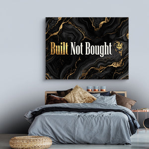 Quote Built Not Bought — quote built not bought sq land comfortable bedroom 1land flush print