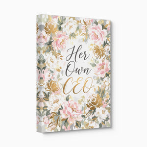 Quote Her Own CEO V2 — quote her own ceo v2 angled flush print