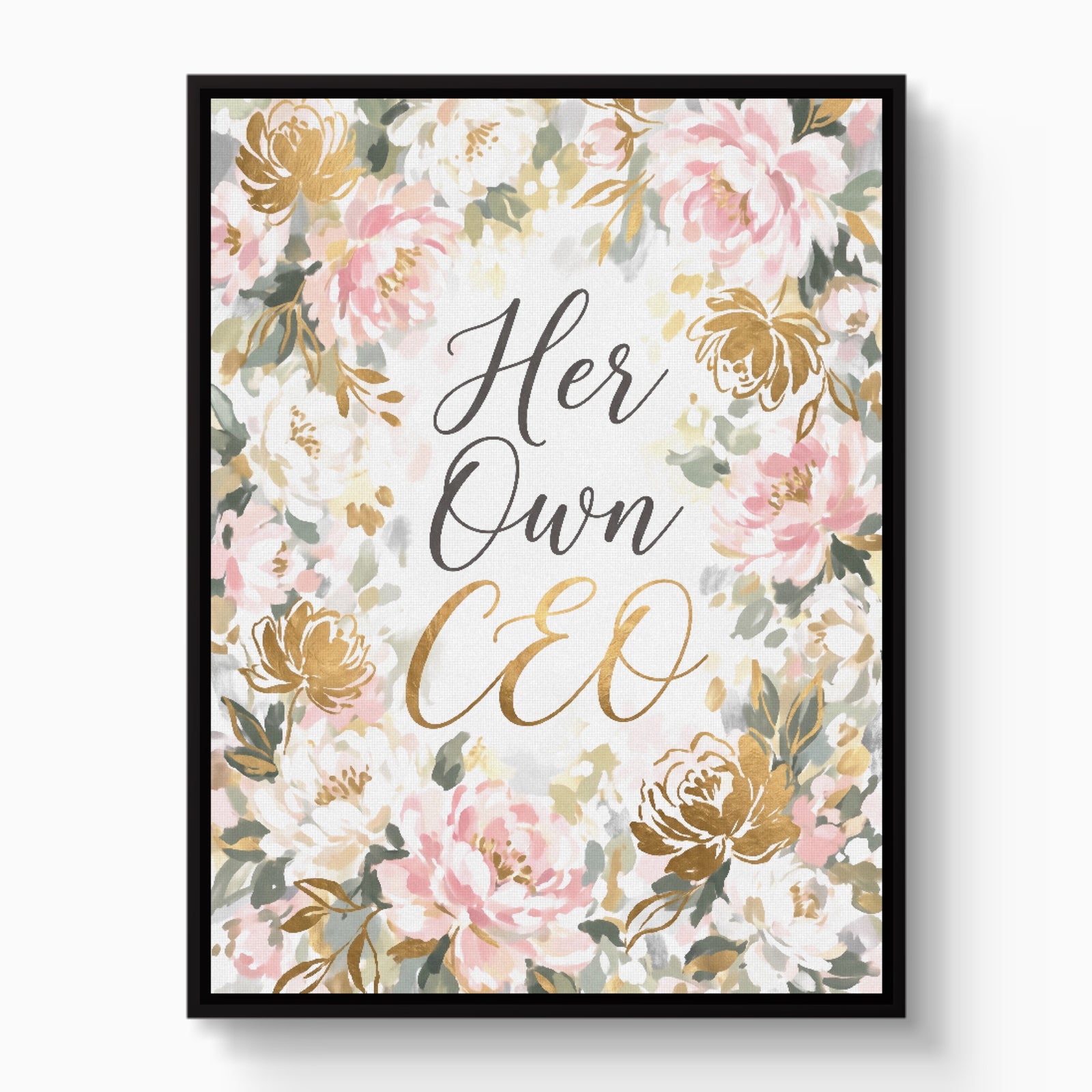 Quote Her Own CEO V2 — quote her own ceo v2 white studio framed black