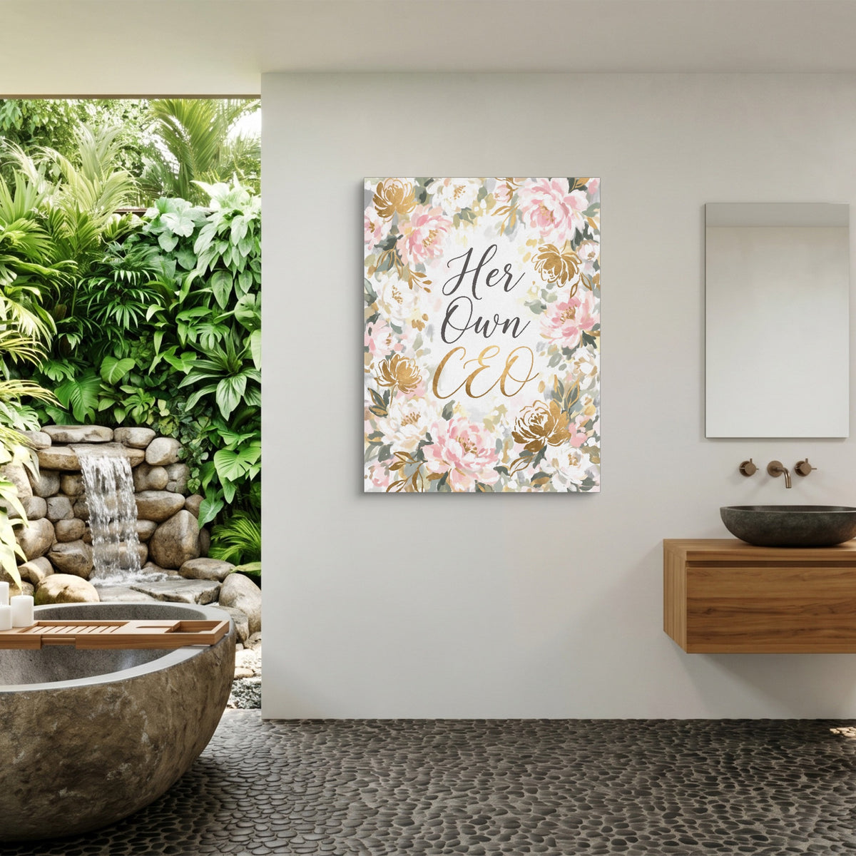 Quote Her Own CEO V2 — quote her own ceo v2 sq outdoor bathroom 1port flush print