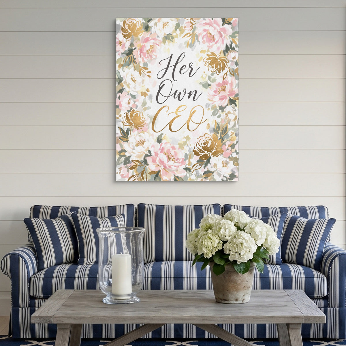 Quote Her Own CEO V2 — quote her own ceo v2 sq striped couch 1port flush print