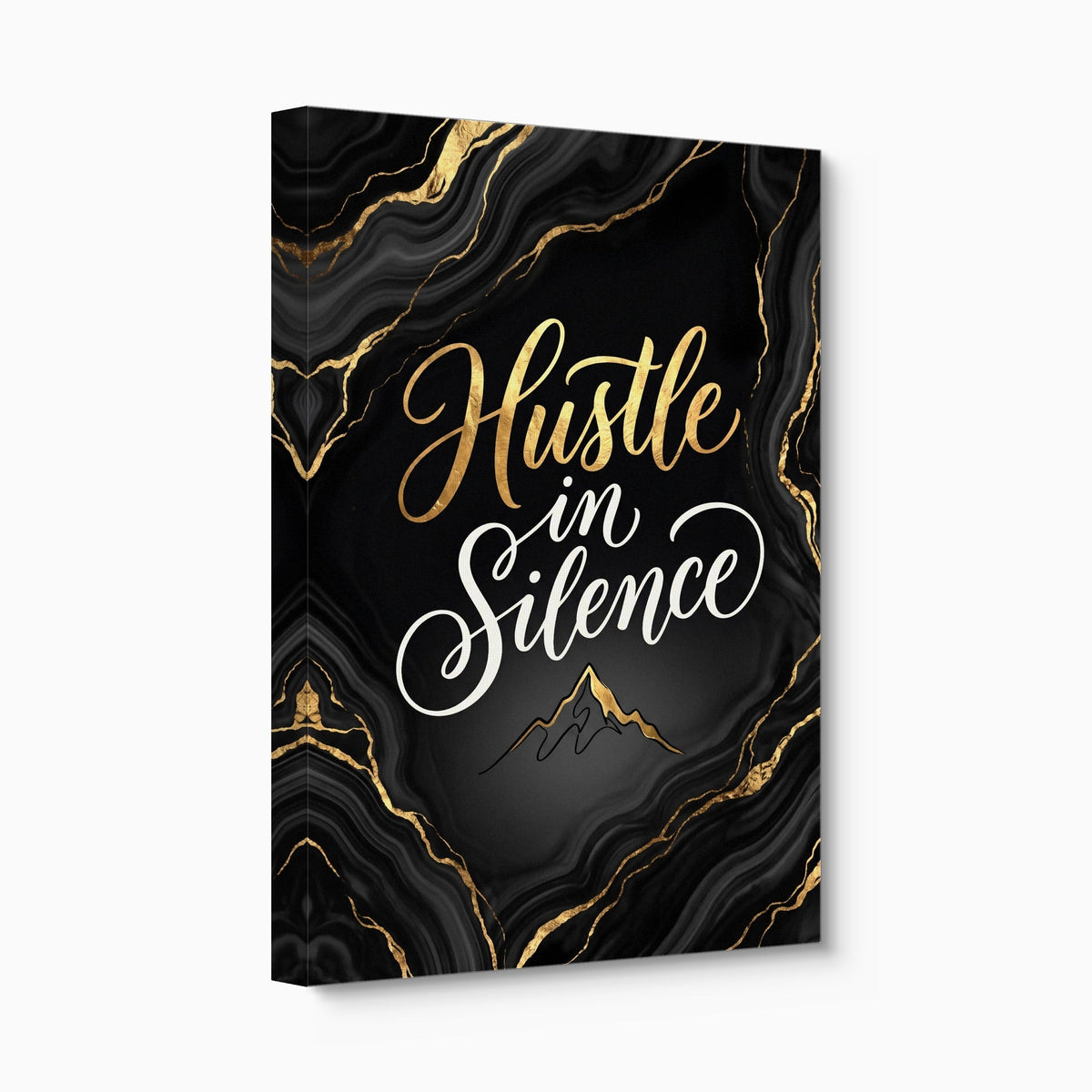 Quote Hustle In Silence - Luxury Wall Art