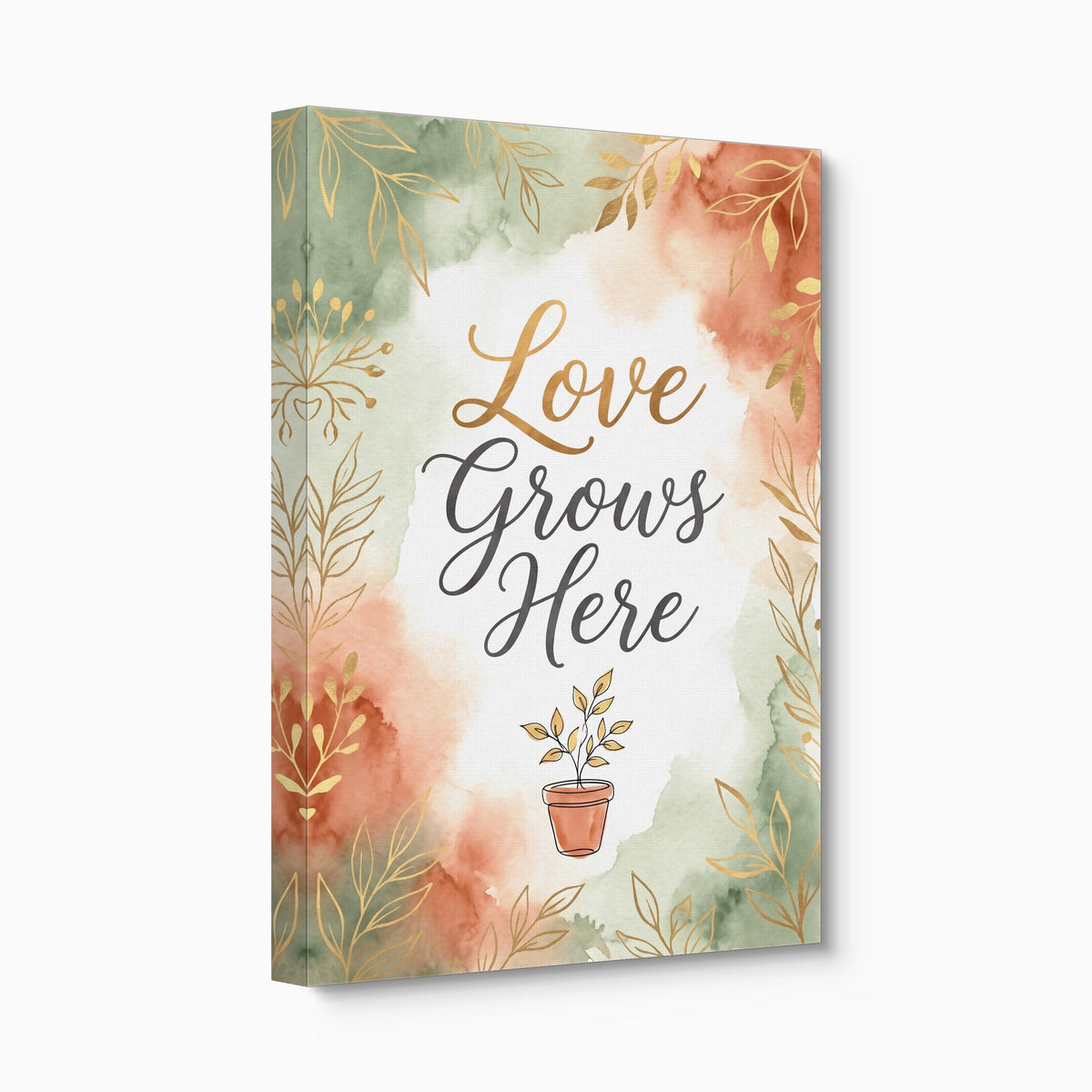 Quote Love Grows Here - Luxury Wall Art