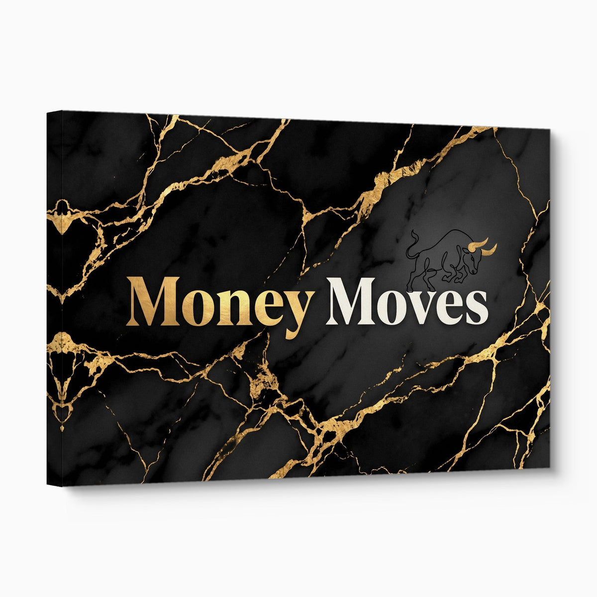 Quote Money Moves - Luxury Wall Art
