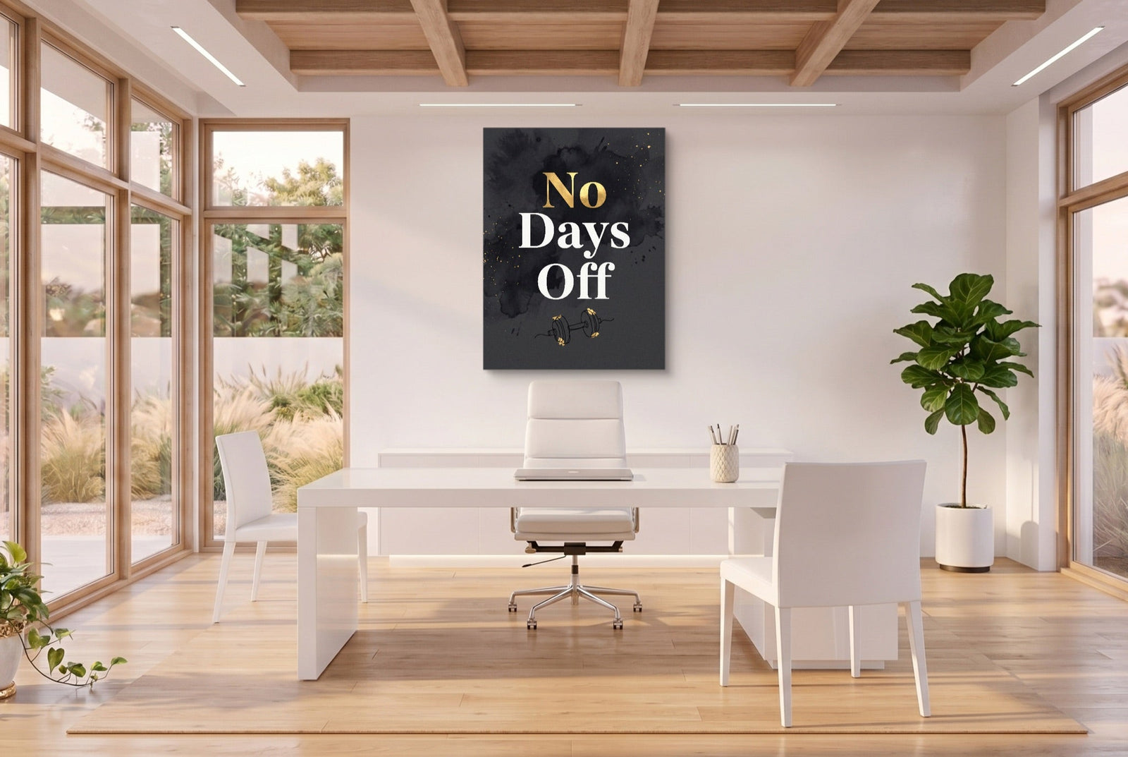 Quote No Days Off - Luxury Wall Art