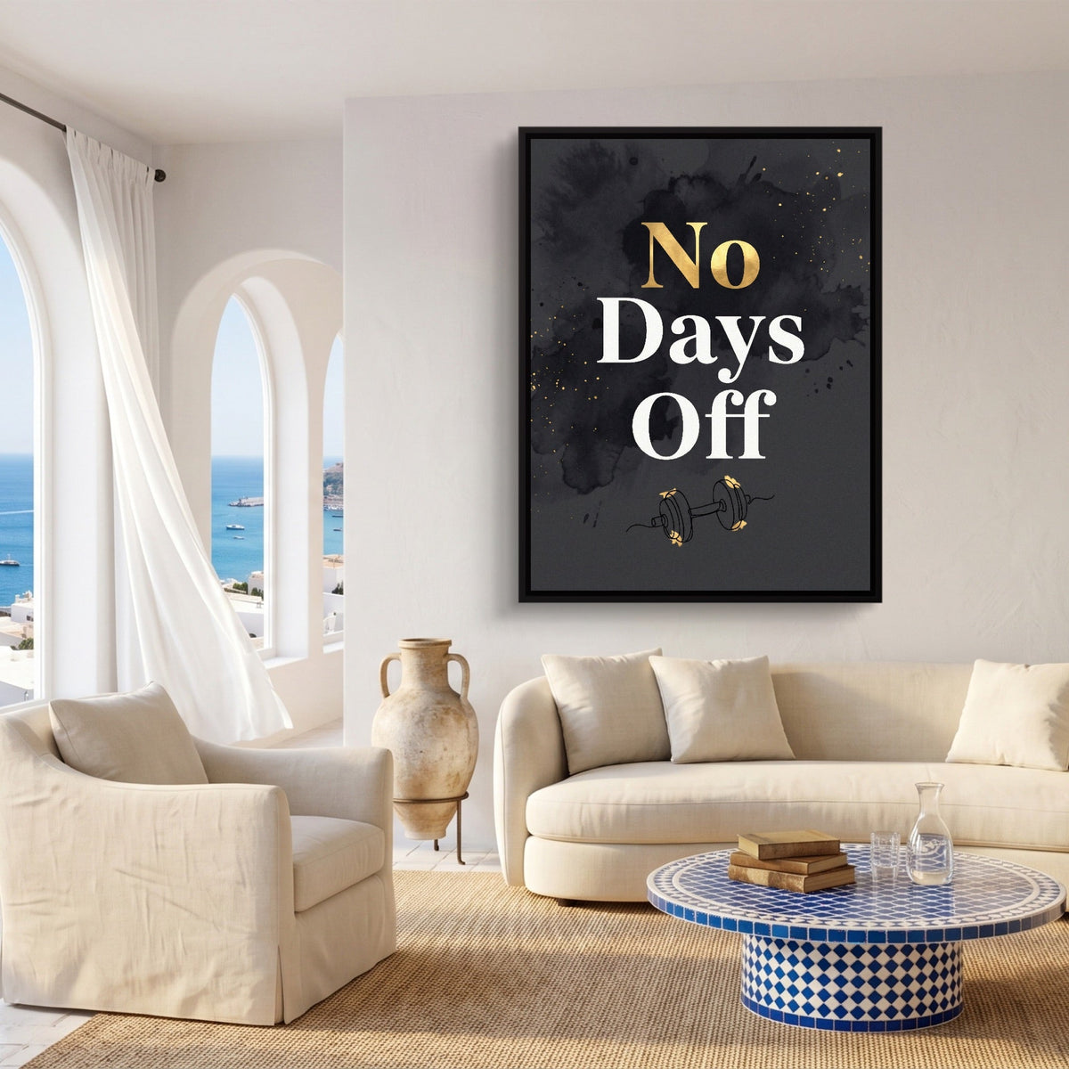 Quote No Days Off - Luxury Wall Art