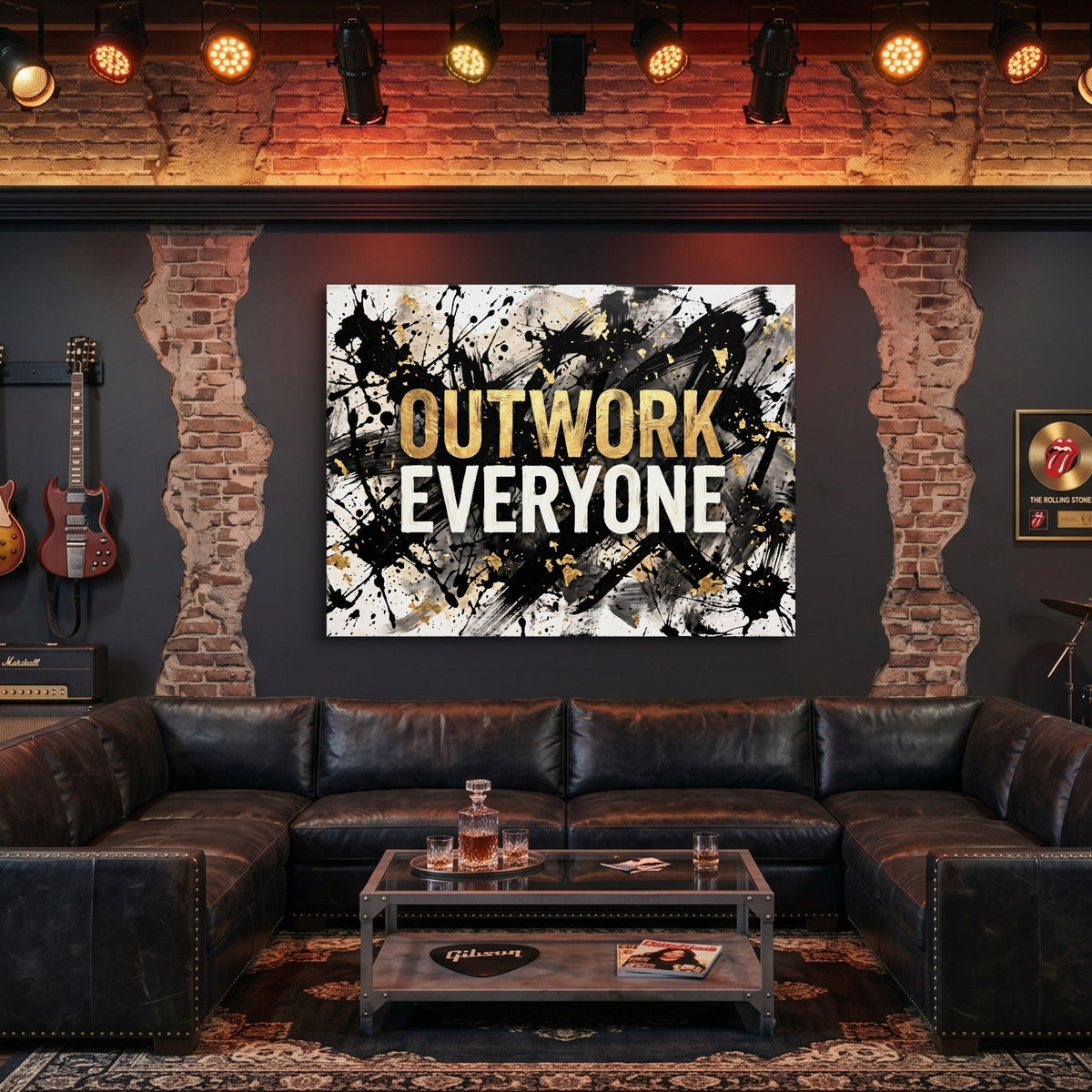Quote Outwork Everyone V2 - Luxury Wall Art