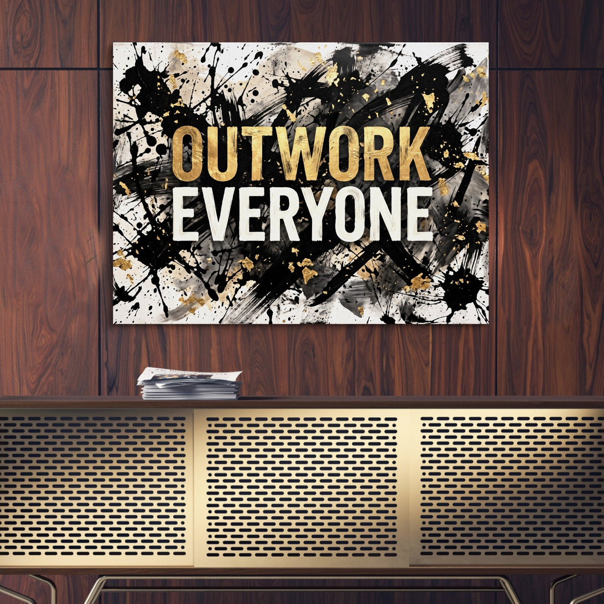 Quote Outwork Everyone V2 - Luxury Wall Art