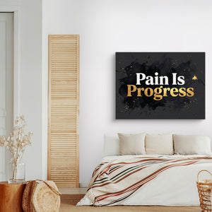 Quote Pain Is Progress — quote pain is progress sq land nice bedroom 1land flush print