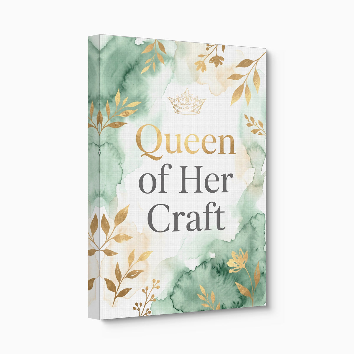 Quote Queen Of Her Craft V2 — quote queen of her craft v2 angled flush print