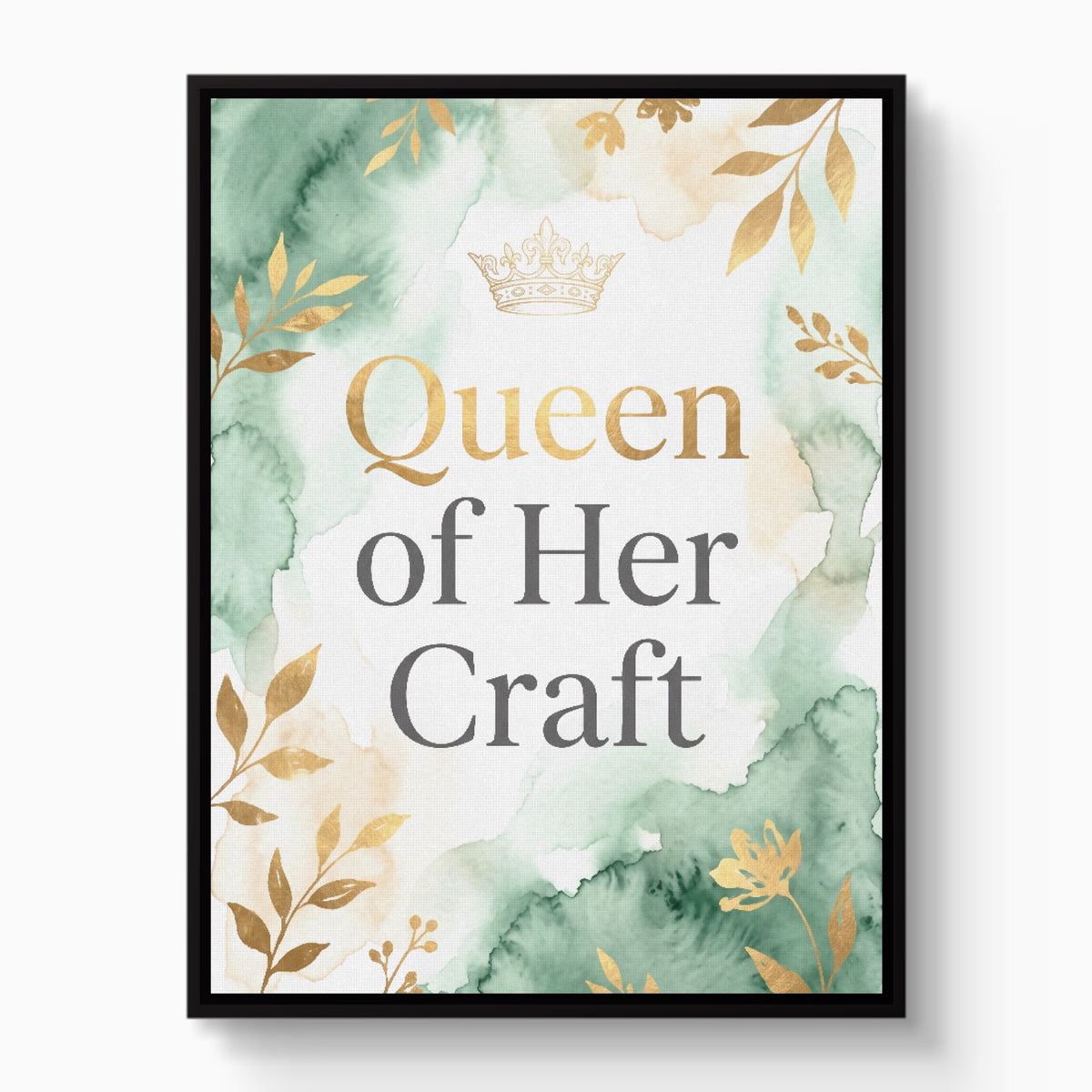 Quote Queen Of Her Craft V2 — quote queen of her craft v2 white studio framed black
