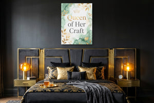 Quote Queen Of Her Craft V2 — quote queen of her craft v2 bedroom with window 2 1port flush print