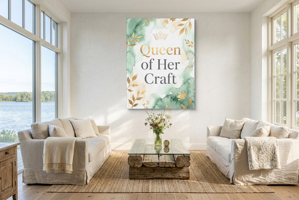 Quote Queen Of Her Craft V2 in a room