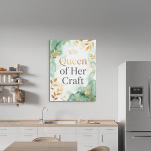 Quote Queen Of Her Craft V2 — quote queen of her craft v2 sq kitchen wall 1port flush print