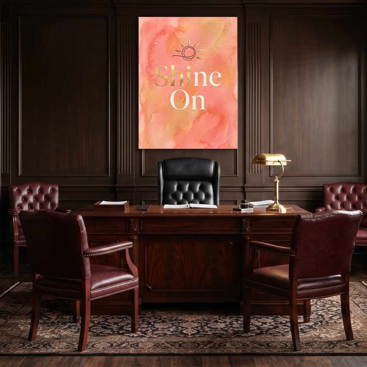 Quote Shine On — quote shine on sq law office 1port flush print