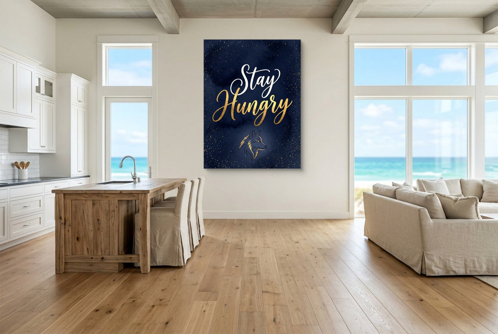 Quote Stay Hungry - Luxury Wall Art