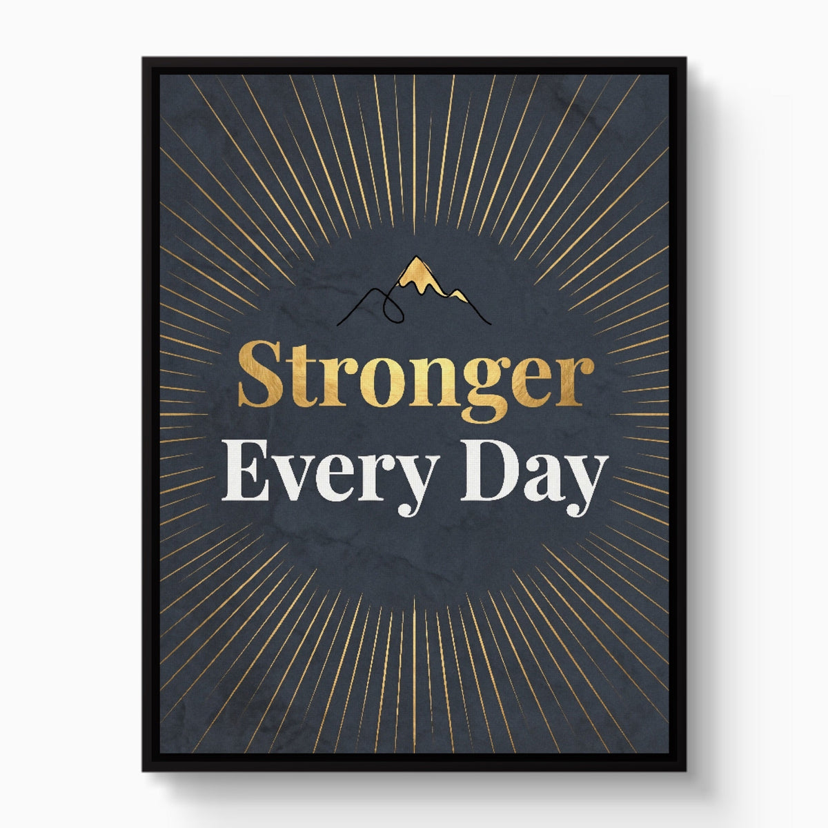 Quote Stronger Every Day - Luxury Wall Art