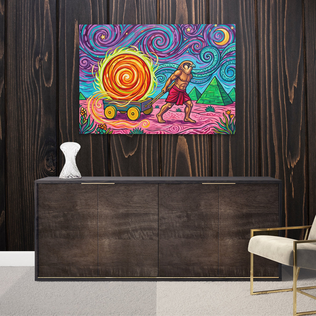 Ra Bringing Light — Ra Bringing Light Luxurious Room Wood Walls 181