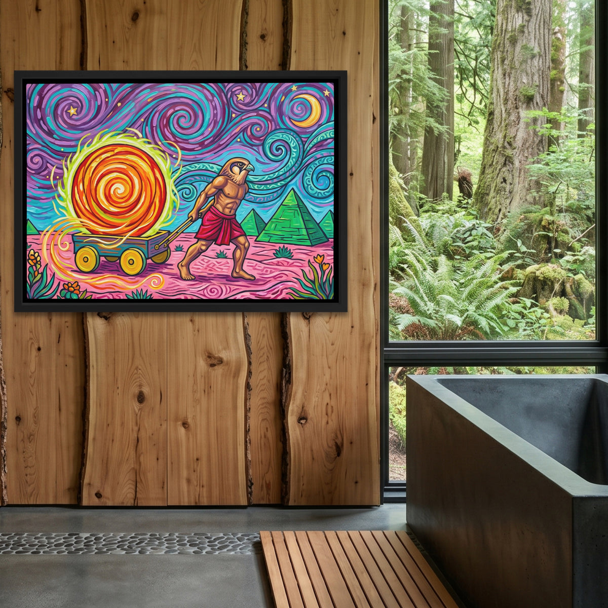 Ra Bringing Light — Ra Bringing Light Outdoor Bathroom Log Land 200