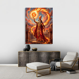 Ra's Fire Orb — ra's fire orb sq best living room 1port flush print
