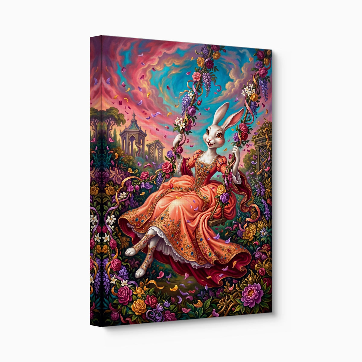 Rabbit Garden Swing - Luxury Wall Art
