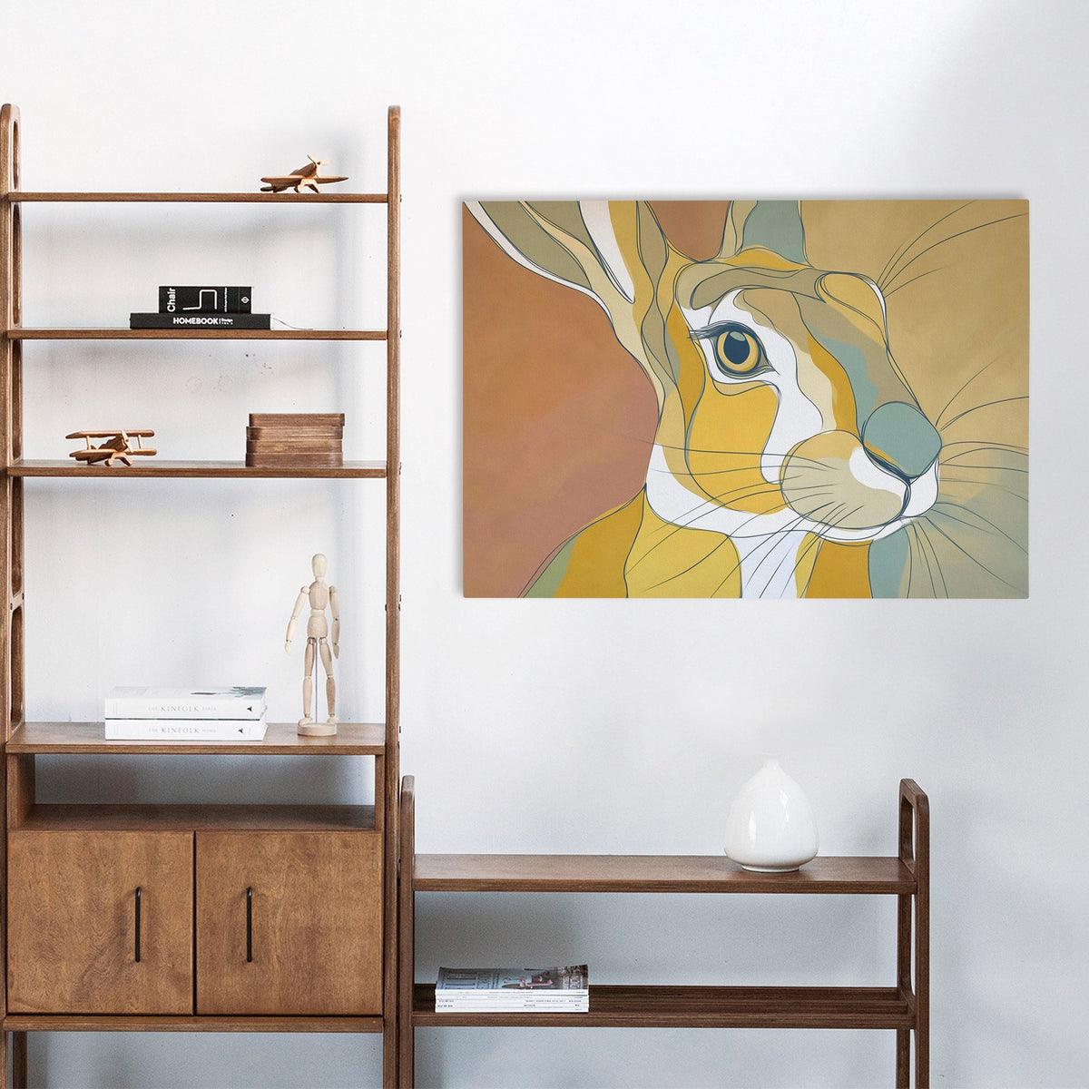 Rabbits Copper Dawn - Luxury Wall Art