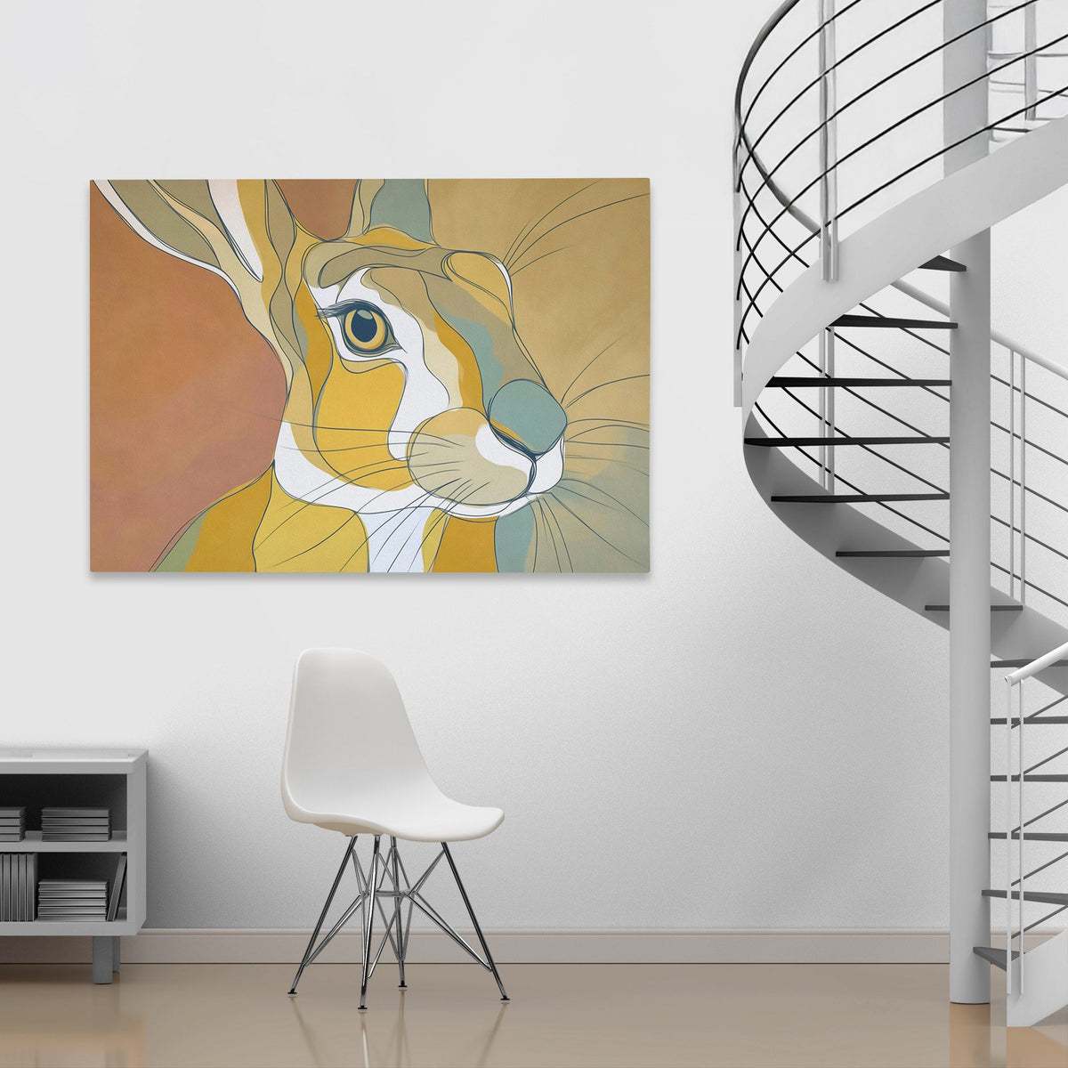 Rabbits Copper Dawn - Luxury Wall Art