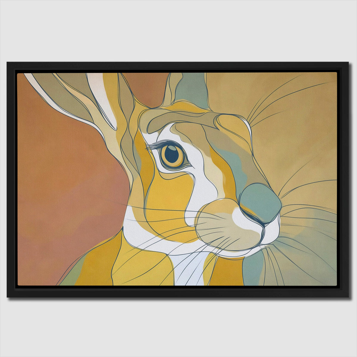 Rabbits Copper Dawn - Luxury Wall Art