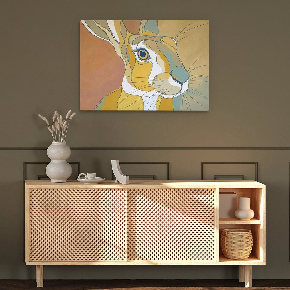 Rabbits Copper Dawn - Luxury Wall Art