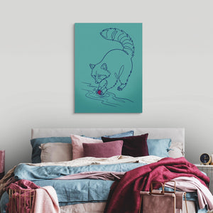 Raccoon Line Art - Luxury Wall Art
