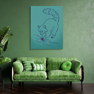 Raccoon Line Art - Luxury Wall Art