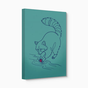 Raccoon Line Art - Luxury Wall Art