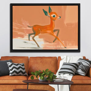 Racing Fawn - Luxury Wall Art