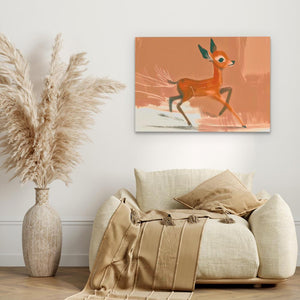 Racing Fawn - Luxury Wall Art