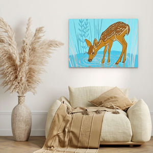 Radiant Calm - Wall Art in Black Frame