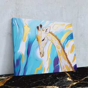 Radiant Tranquility Giraffe - Luxury Wall Art