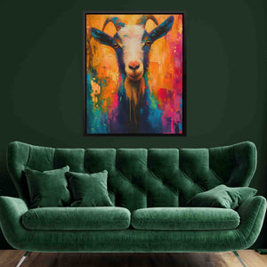 Rainbow Goat - Luxury Wall Art