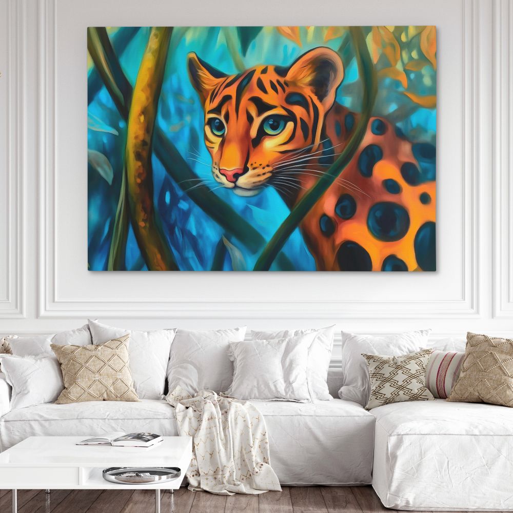 Rainforest Feline - Luxury Wall Art