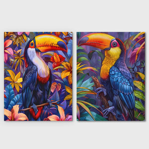 Rainforest Toucans - Luxury Wall Art