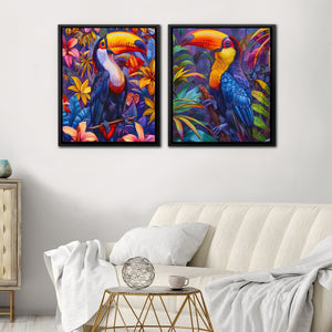 Rainforest Toucans - Luxury Wall Art