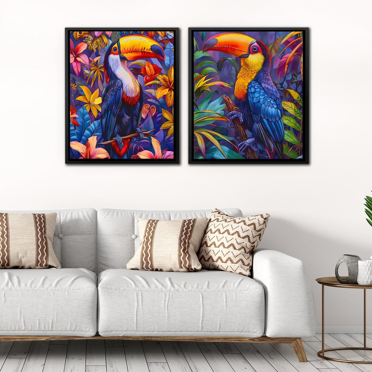 Rainforest Toucans - Luxury Wall Art